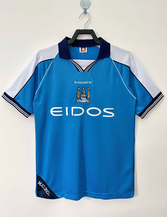 1999–2001 Manchester City Home Retro Jersey – Fan Version